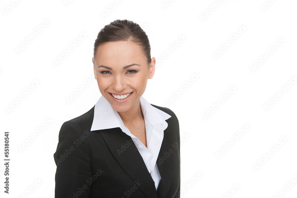Happy businessman. Portrait of young businessman smiling while i Happy businessman. Portrait of young businessman smiling while i