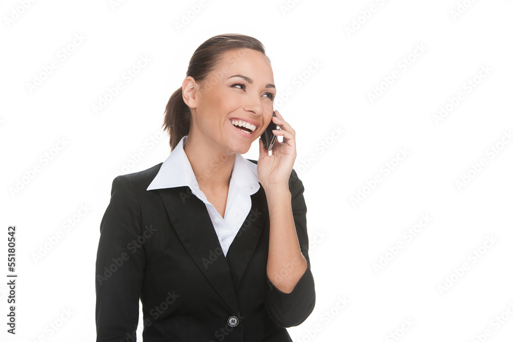 Businessman on the phone. Cheerful young businessman talking on Businessman on the phone. Cheerful young businessman talking on