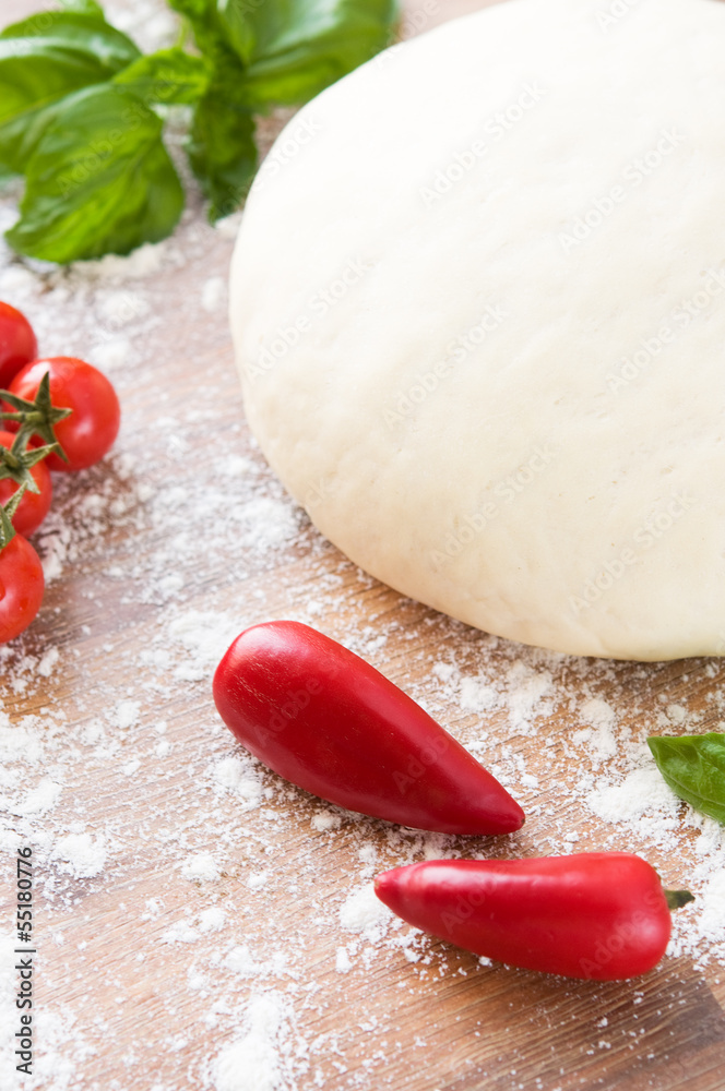 Ingredients for pizza baking Ingredients for pizza baking