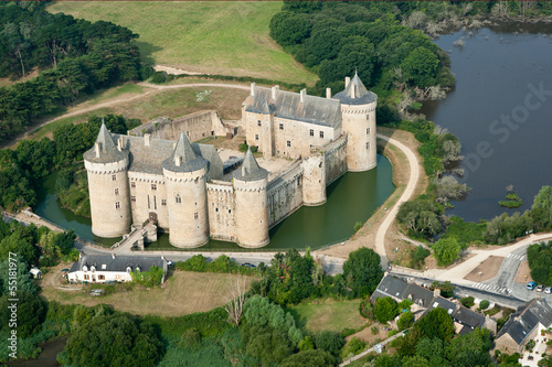 Château de Suscinio vue du ciel photo