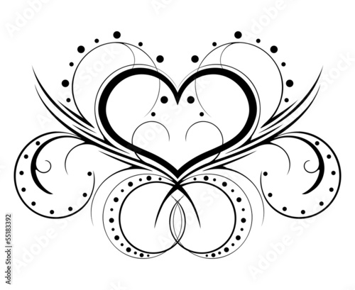 feminine tattoo in a pattern on a white background