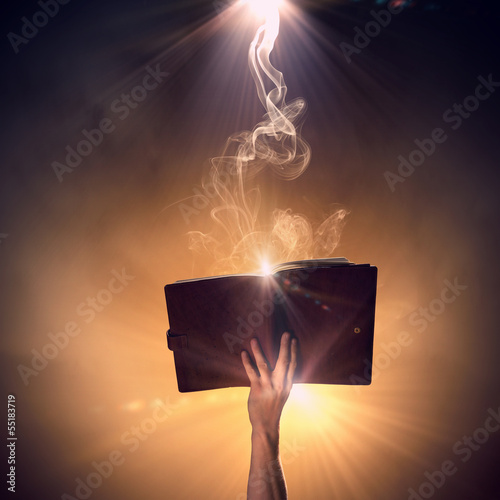Obraz na płótnie Hand with book