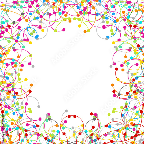 Frame made of colored network