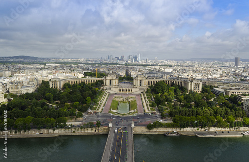 View of the Trocadero from the Eiffel Tower – Paris