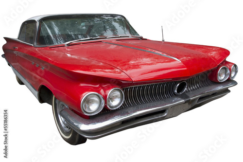 elegant red sedan car