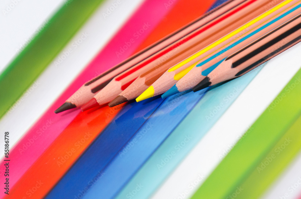 Different colored pencils Different colored pencils