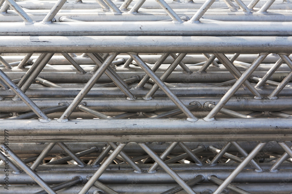 stack of metal trusses stack of metal trusses