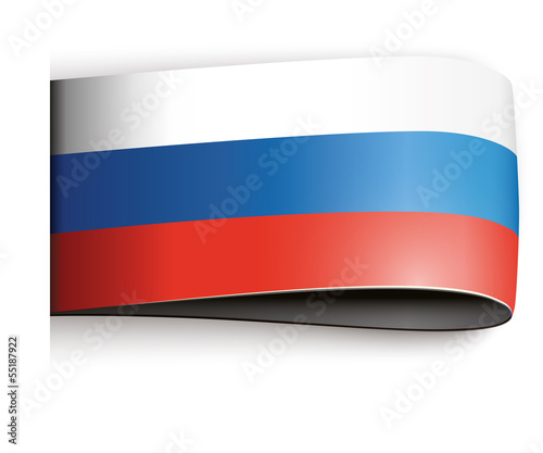 vector product label russian flag