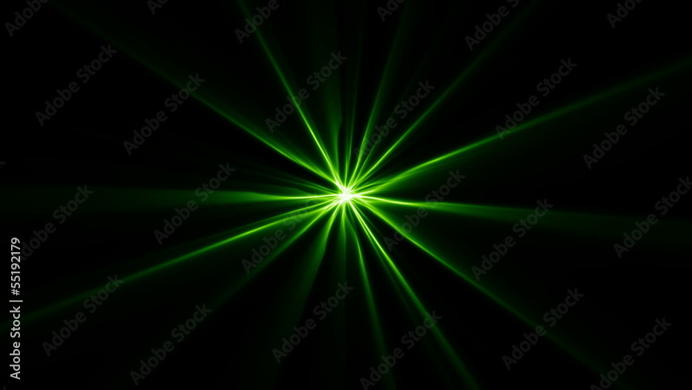 Green star background light LOOP Green star background light LOOP