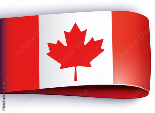 vector product label canadian flag
