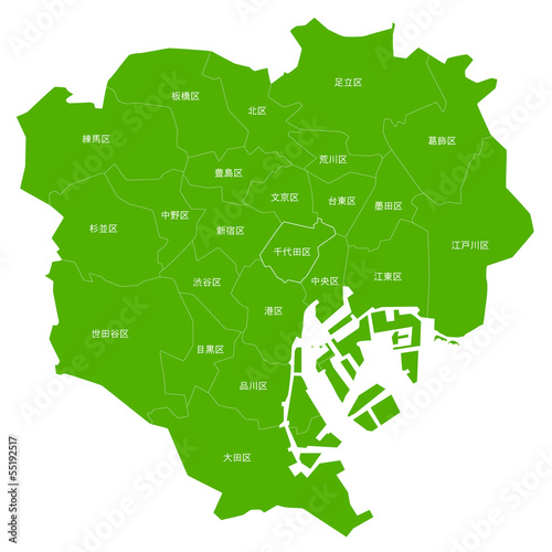 東京　２３区　地図