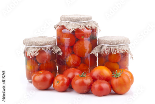Fresh and canned tomatoes.