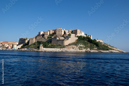Fototapeta Naklejka Na Ścianę i Meble -  Mediterranean ocean view in Calvi,Corsica