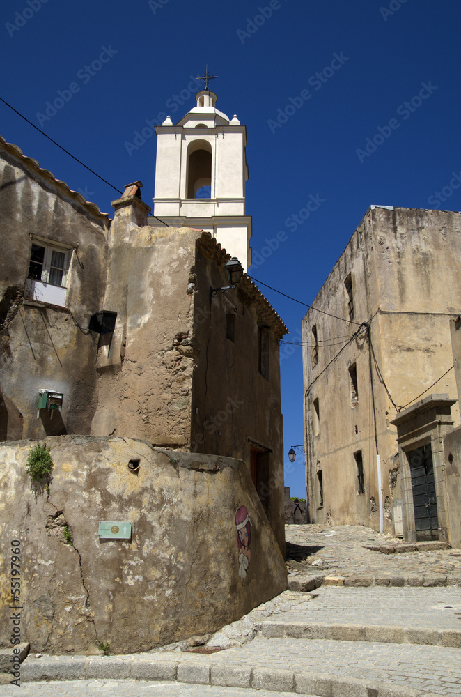 Old town in Calvi,Corsica