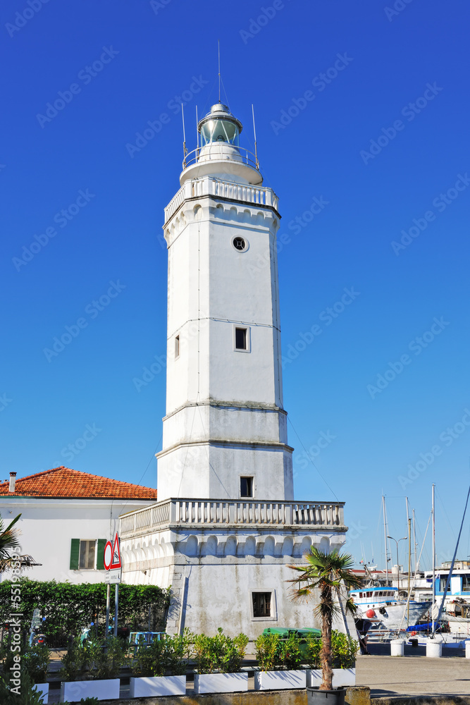 Lighthouse in Rimini harbour