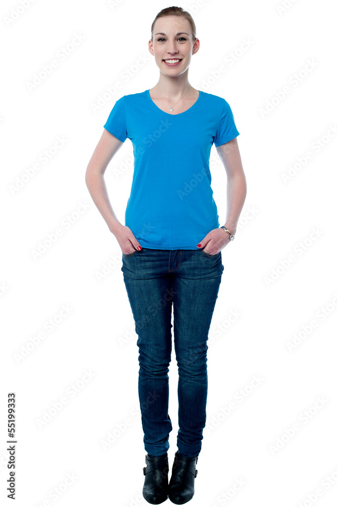 Trendy fashionable young lady Trendy fashionable young lady