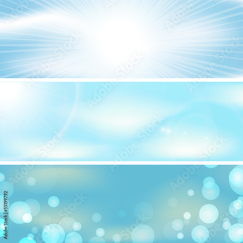 abstract background sky cloud banners