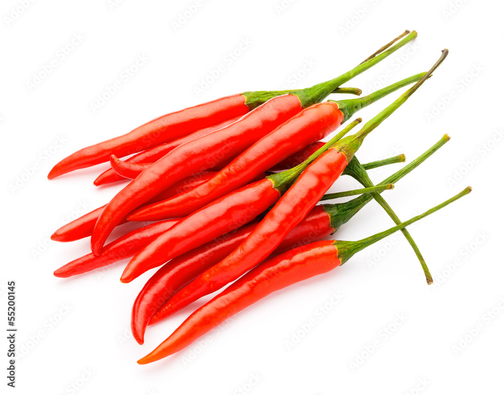 Red pepper isolated on white background Red pepper isolated on white background