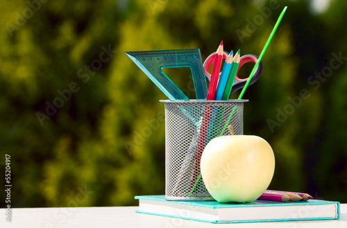 Tools for school, back to school concept