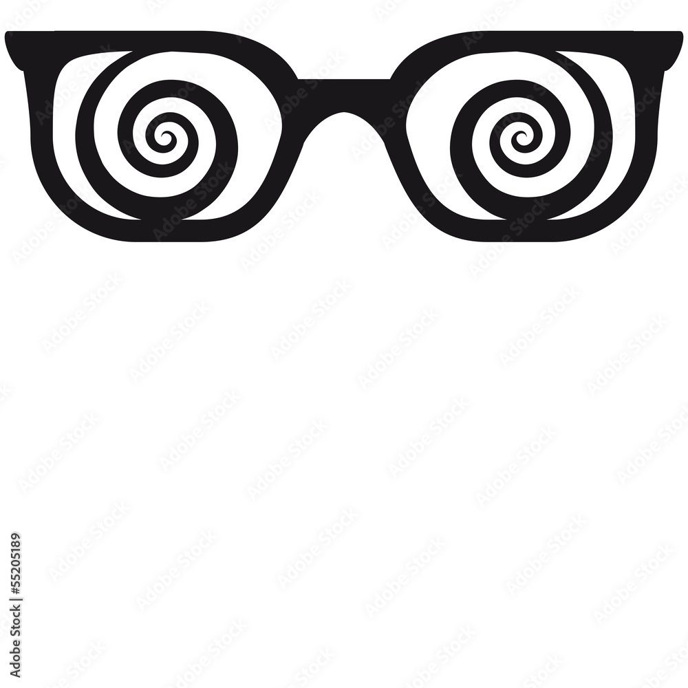 Spiral Glasses Stock Illustration | Adobe Stock