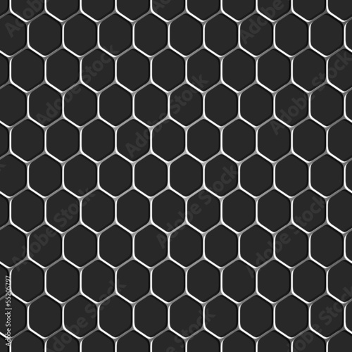 Monochromatic honeycomb seamless pattern background
