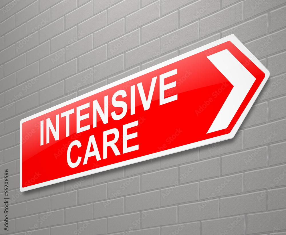 Intensive care sign.