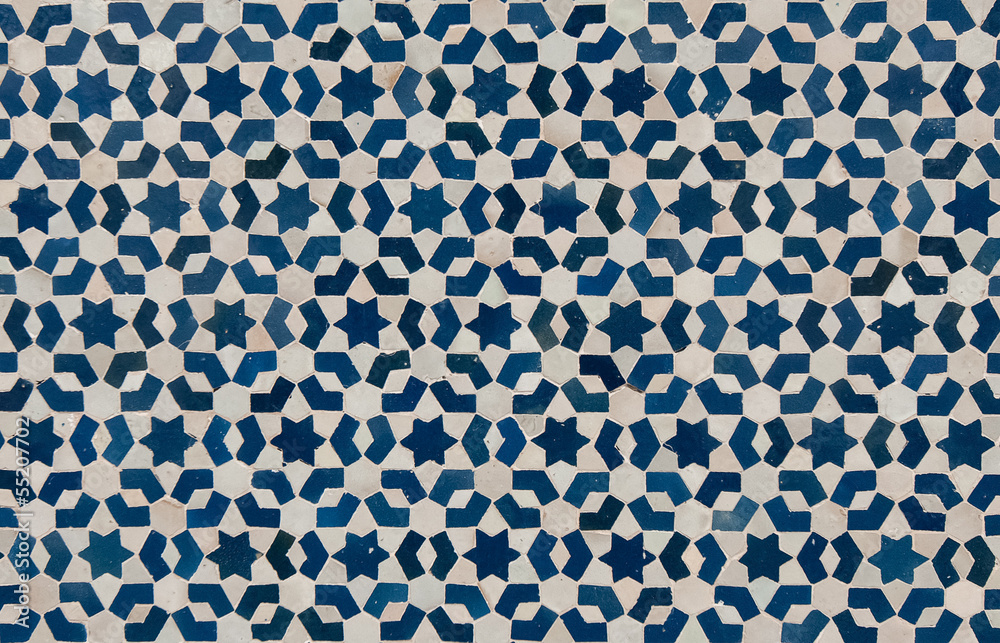 Obraz premium moroccan vintage tile background