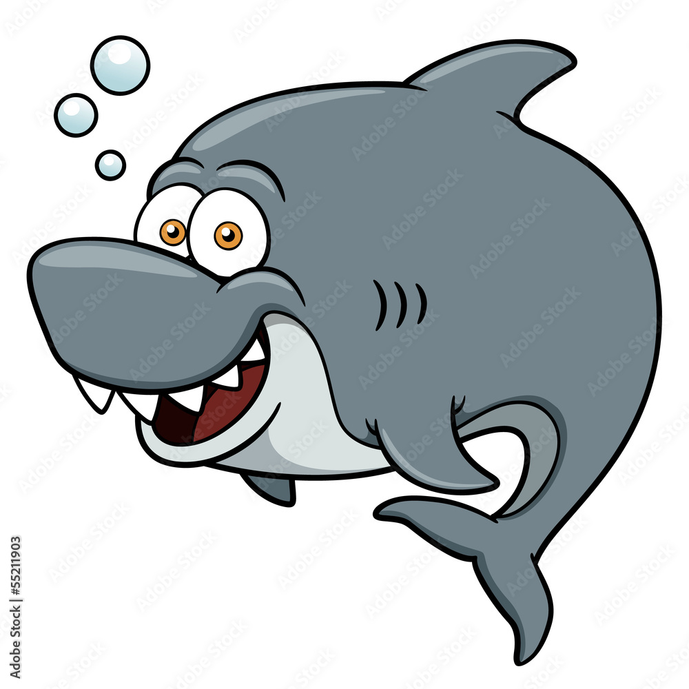 Vector illustration of Cartoon Shark Vector illustration of Cartoon Shark