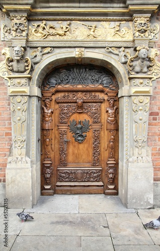 Gdansk old door, Poland #55213315
