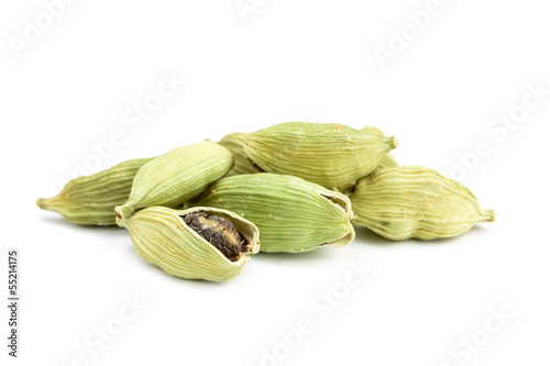 cardamom on white background photo