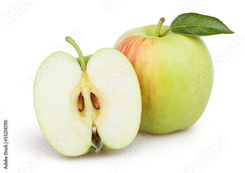 apples cut leaf