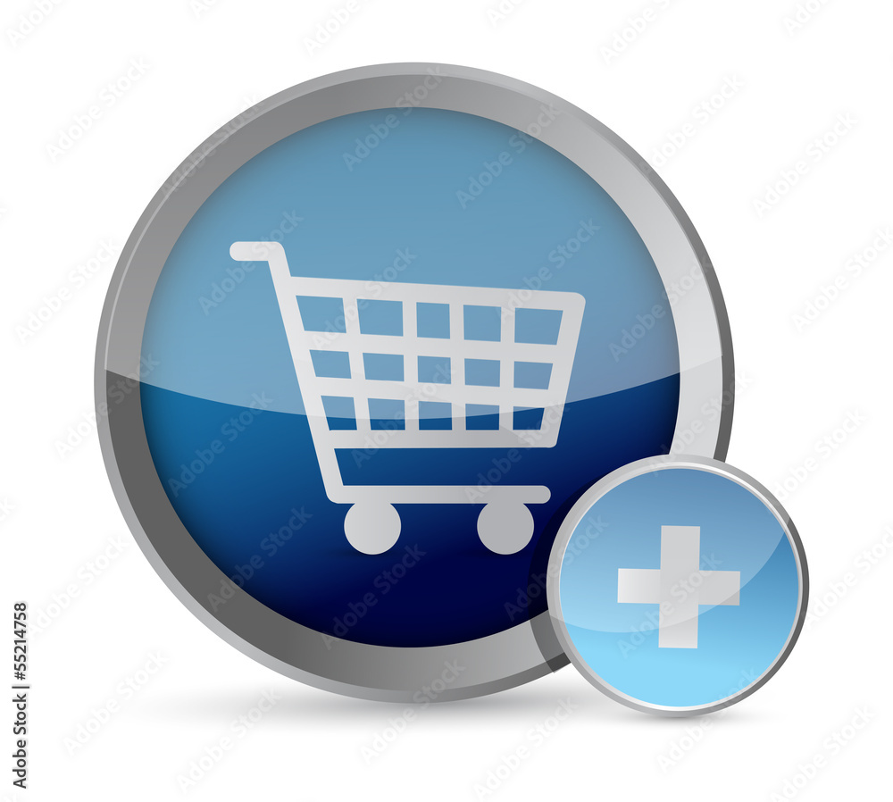 shopping cart button illustration shopping cart button illustration