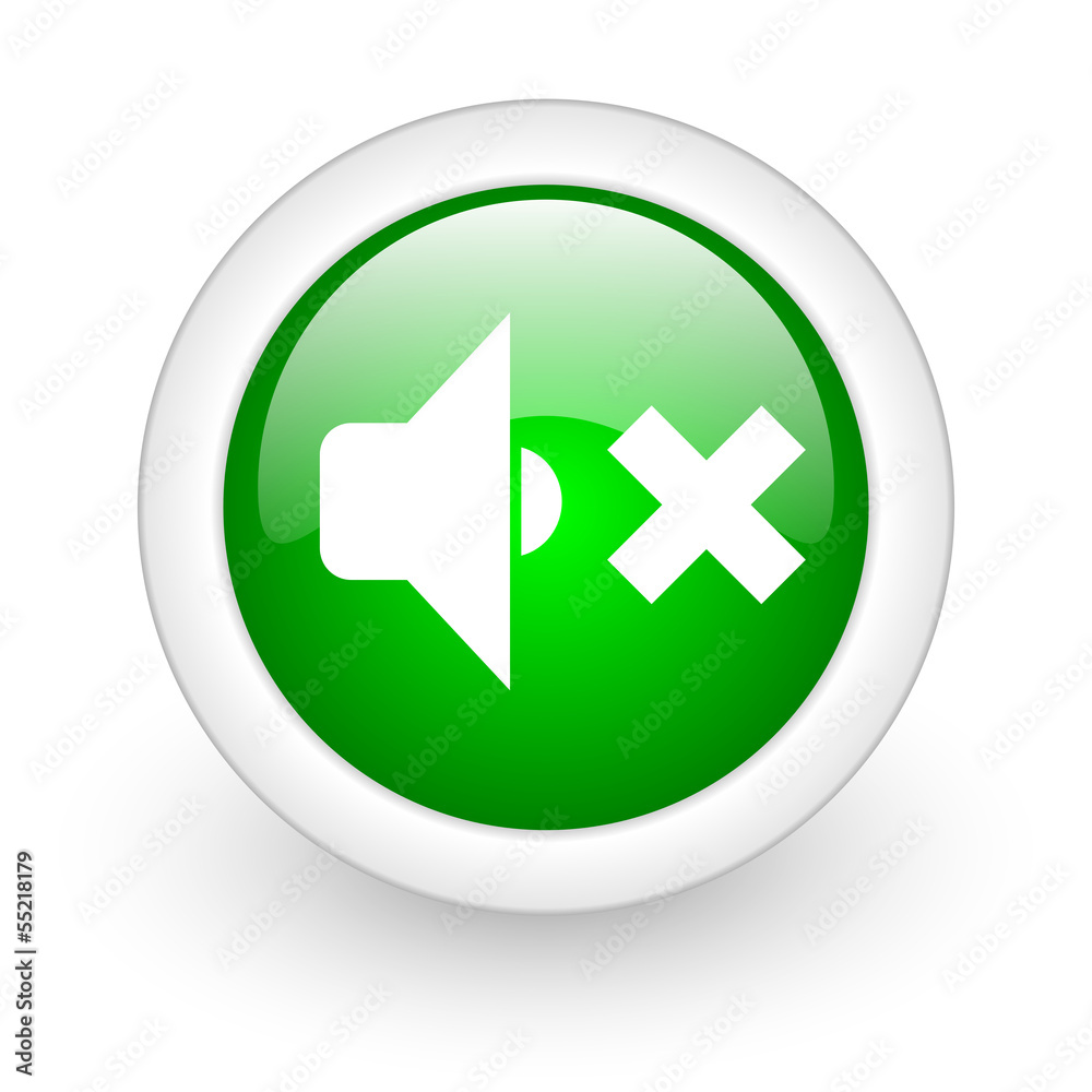 Obraz premium mute icon