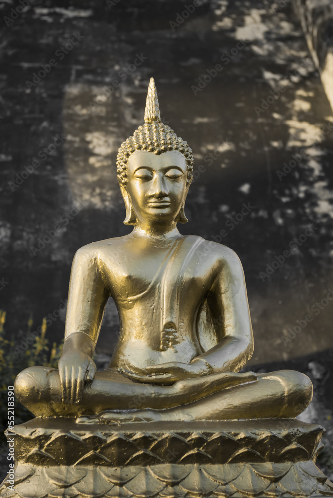 Fototapeta premium Golden Buddha statue