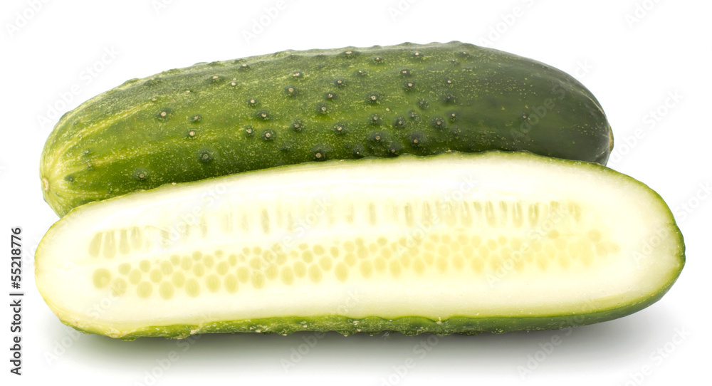 cucumber isolated on white background cucumber isolated on white background