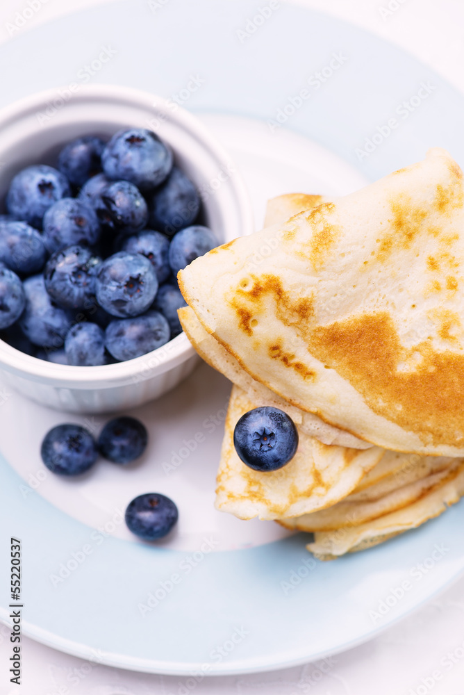 Crepes with berries Crepes with berries