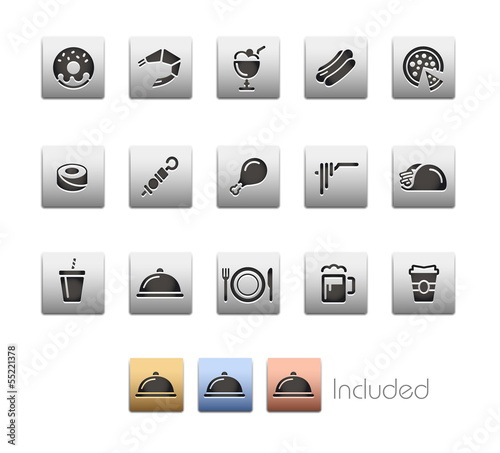 Food Icons_Vector includes 4 color versions= Layers