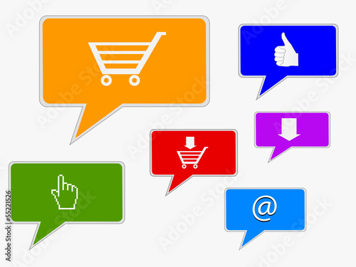 Sprechblasen "thumbs up"