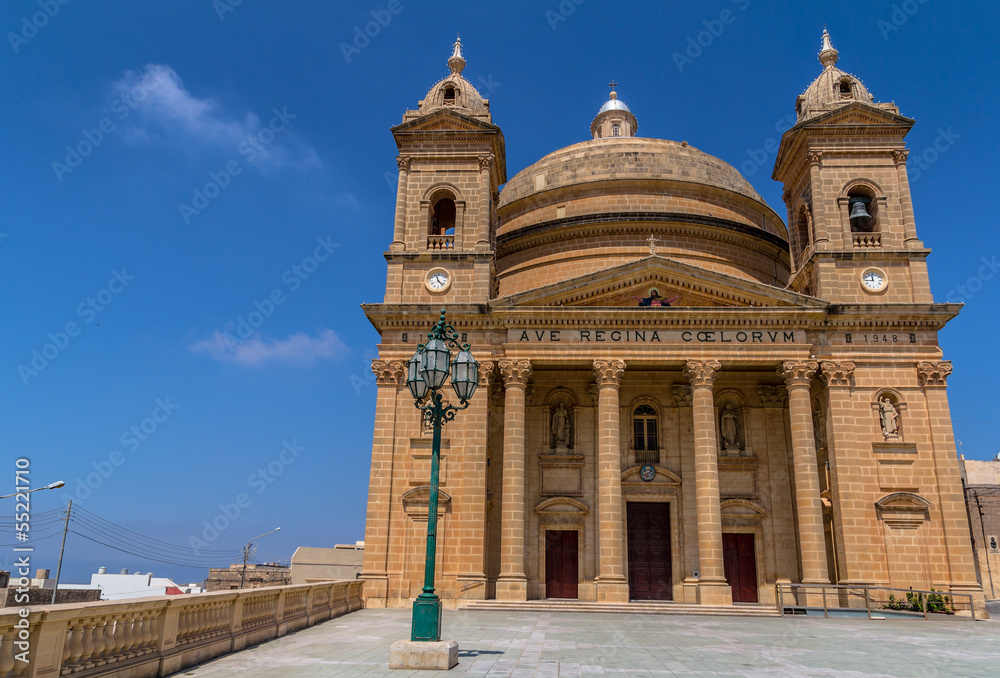 The Mgarr church in the republic of Malta