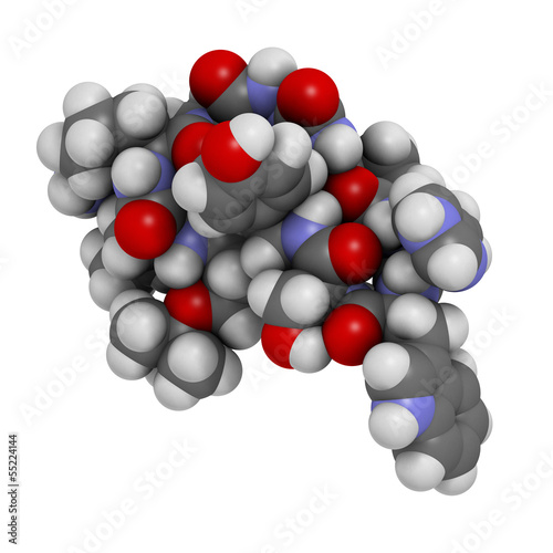 Goserelin breast and prostate cancer drug, chemical structure.