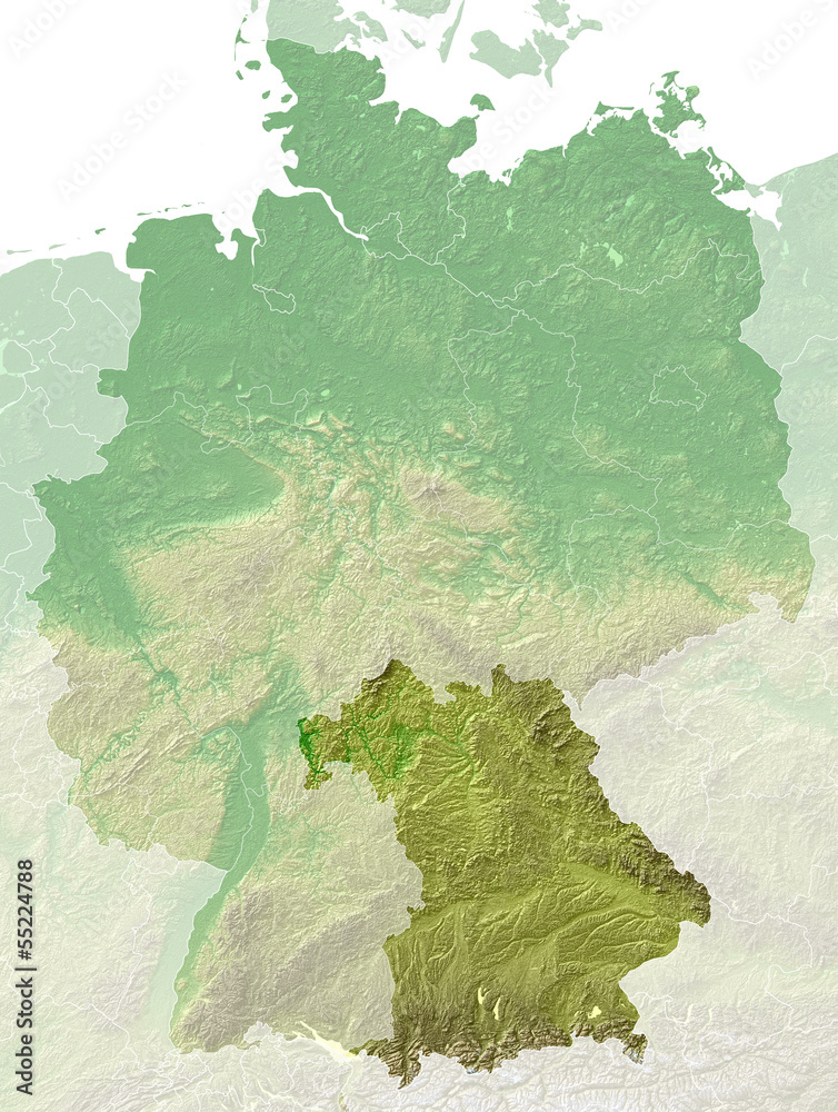 Mapa niemcy bawaria