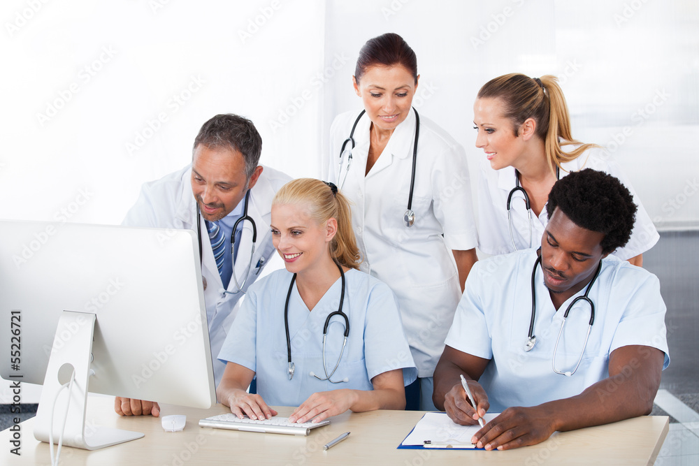Group Of Doctors Working Together Group Of Doctors Working Together