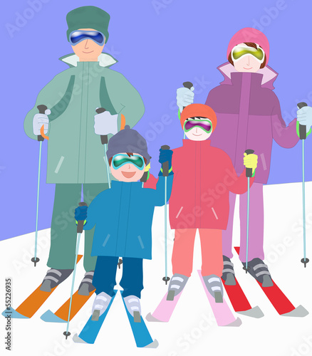 スキー家族