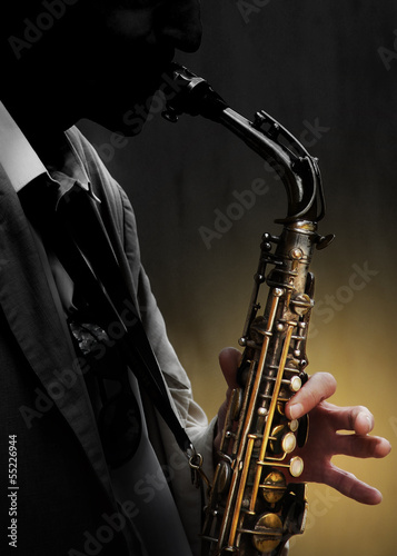 Photography Saxophone in shadow