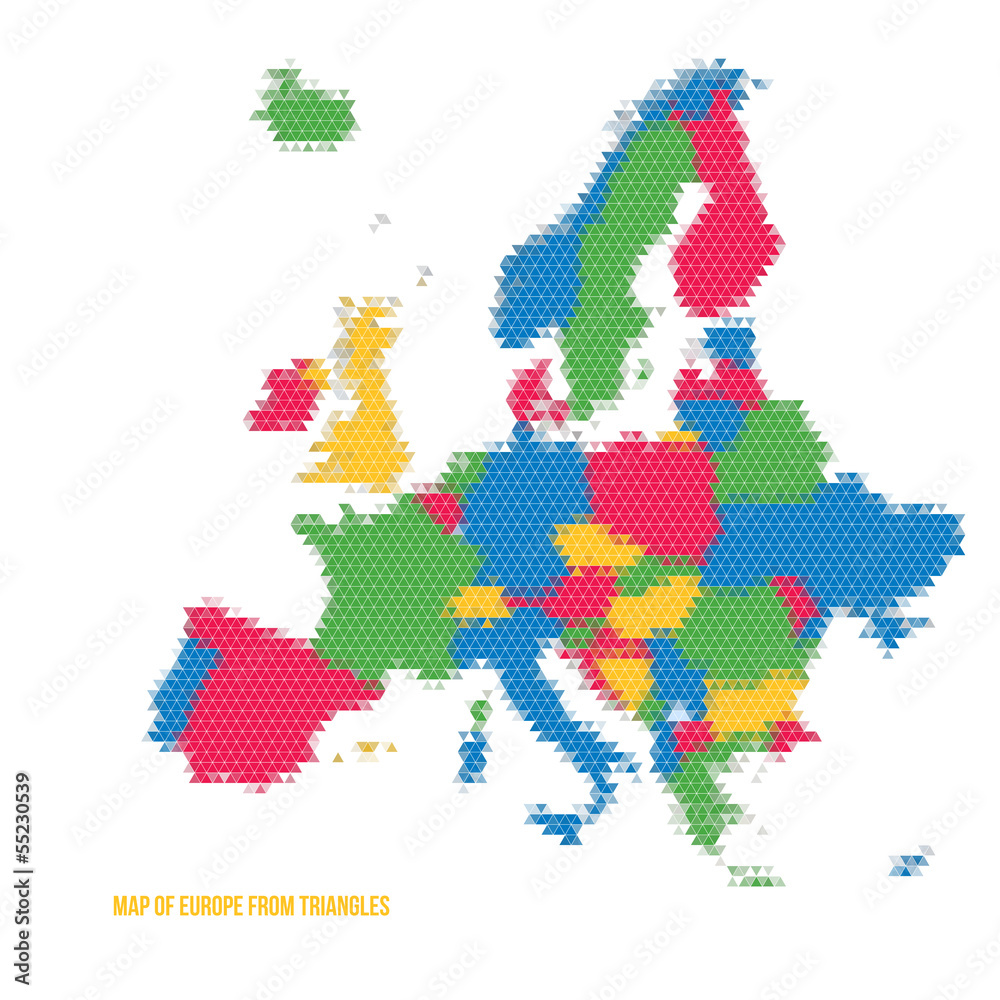 Map of Europe from Triangles
