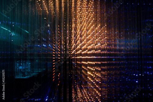 Close-up of the Matrix of a Screen made of multiple LEDs