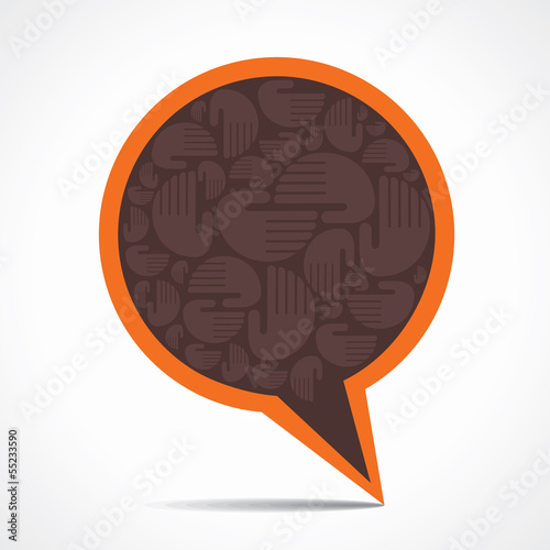 creative speech bubble