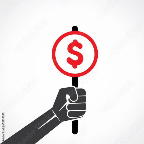 dollar sign board