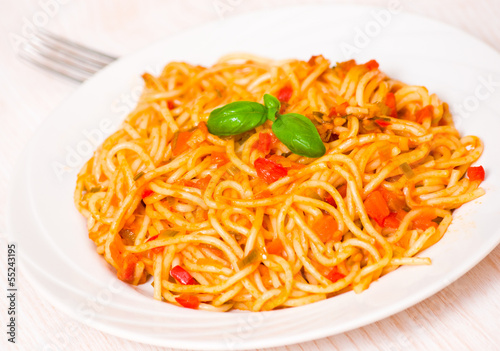 Spaghetti whit tomato sauce
