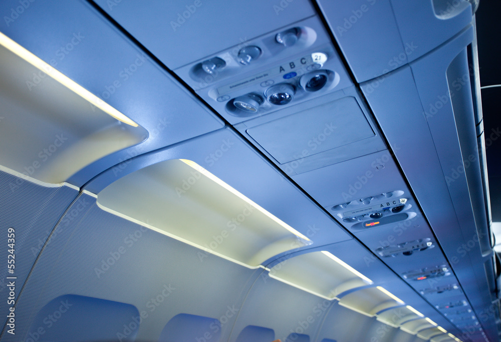 in the cabin of passenger aircraft in the cabin of passenger aircraft